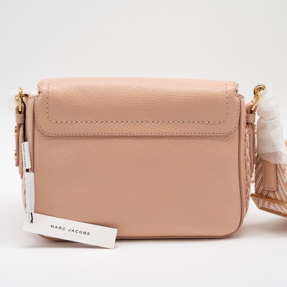 Marc Jacobs Groove 2.0 Webbing Mini Messenger Bag Rose Pink Leather - Picture 6 of 12